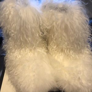 Brand new UGG Fluff Momma Mongolian White